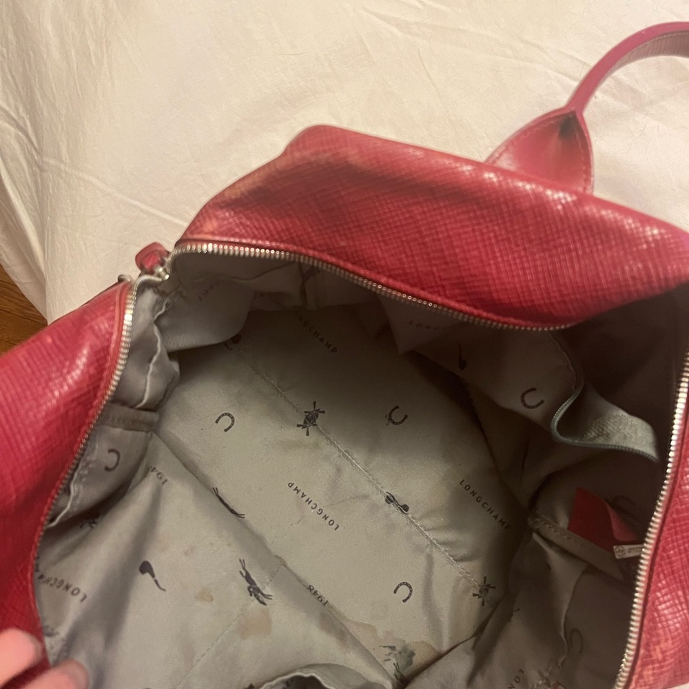 Longchamp red leather bag - Picture 5 of 5